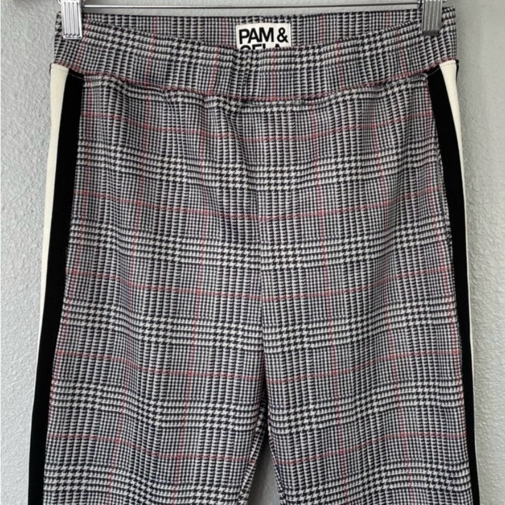 Like-New Pam & Gela Crop Flared Scuba Track Pants, Size Small - Picture 10 of 14